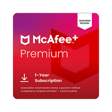McAfee+ Premium Person – Boundless Gadgets, 1-Year Subscription