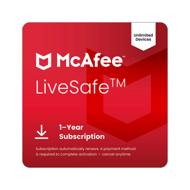 McAfee LiveSafe – Antivirus & Security for Unlimited Devices