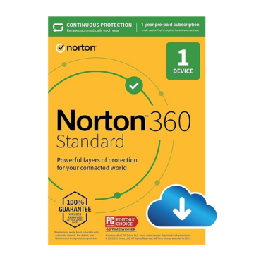 Norton™ 360 Standard Security Digital Software - 2024 Edition (1 Device / 12 or 15 Months)